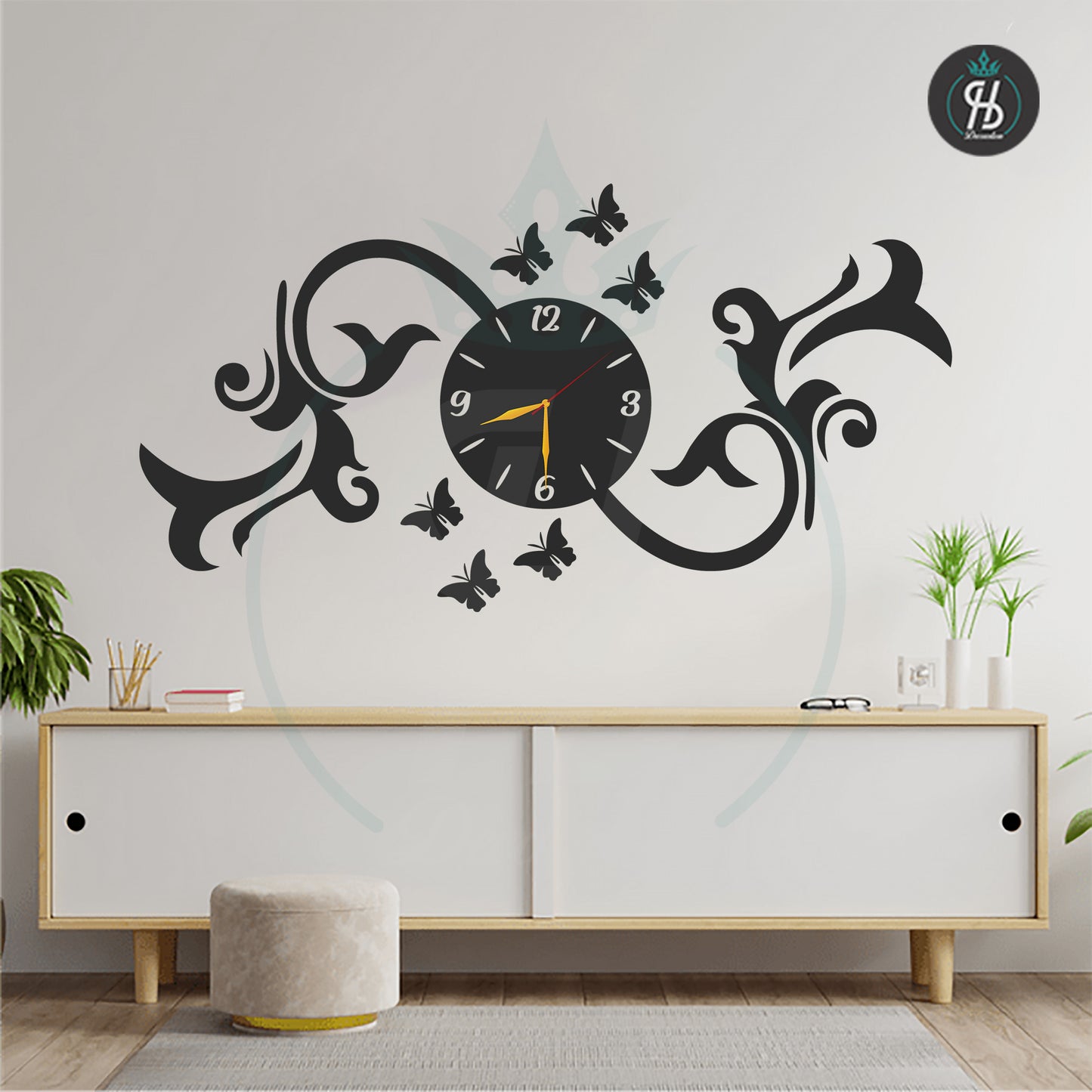 Fancy Wall Clock Design 1